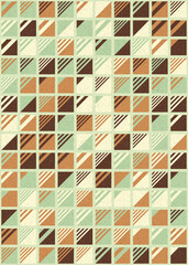 Fototapeta premium Abstract Geometric Pattern generative computational art illustration