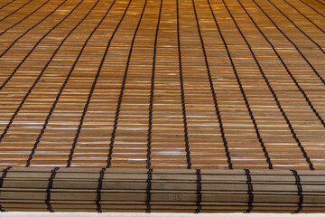 Wooden shutter with the feeling of endless background with horizontal wooden lines and other vertical lines
