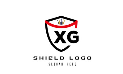 Obraz premium creative shield latter logo vector
