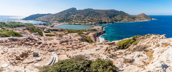 Panoramic view of Knidos Ancient City, Datca