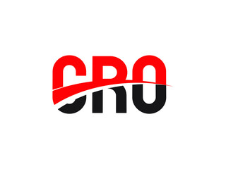 CRO Letter Initial Logo Design Vector Illustration