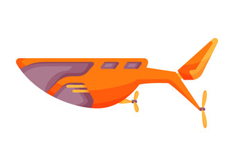 Submarine undersea. Cute cartoon yellow submarine. Bathyscaphe underwater ship. Diving exploring at the bottom of sea. Child game illustration