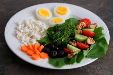 A healthy breakfast, the most important meal of the day