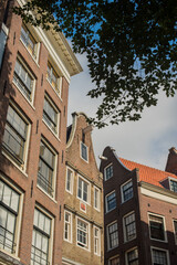 city canal houses in Amsterdam