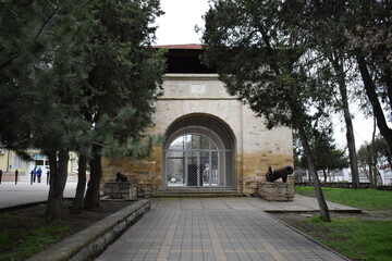 Fototapeta na wymiar Russian gate, an architectural monument. Anapa is a resort town. Krasnodar region. Russia.
