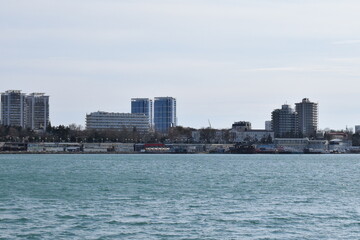View of the Black Sea. Anapa is a resort town. Krasnodar region. Russia.