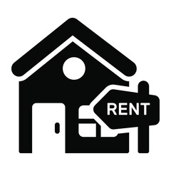 House For Rent icon,  real estate  web and mobile icon