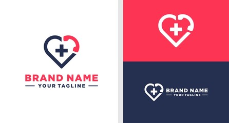 HEALTHCARE LOGO CALL NEGATIVE SPACE EDITABLE