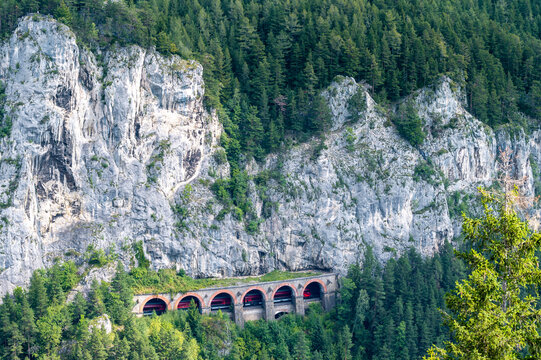Semmering / Semmeringbahn in &Ouml;sterreich im August