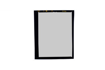 Medium format color film frame.With white space.