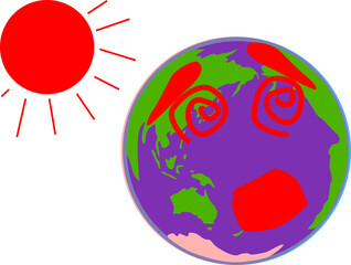 目が回る地球の温暖化