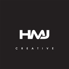 Fototapeta premium HMJ Letter Initial Logo Design Template Vector Illustration