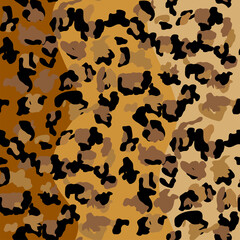 Fashionable Leopard Seamless Pattern. Stylized Spotted Leopard Skin Background for Fashion