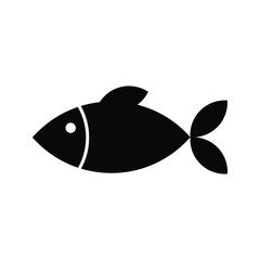 Fish icon vector. Seafood illustration sign. food symbol or logo.
