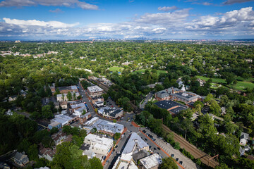Aerial Landscape of Maplewood New Jersey 