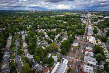 Aerial Landscape of Maplewood New Jersey 