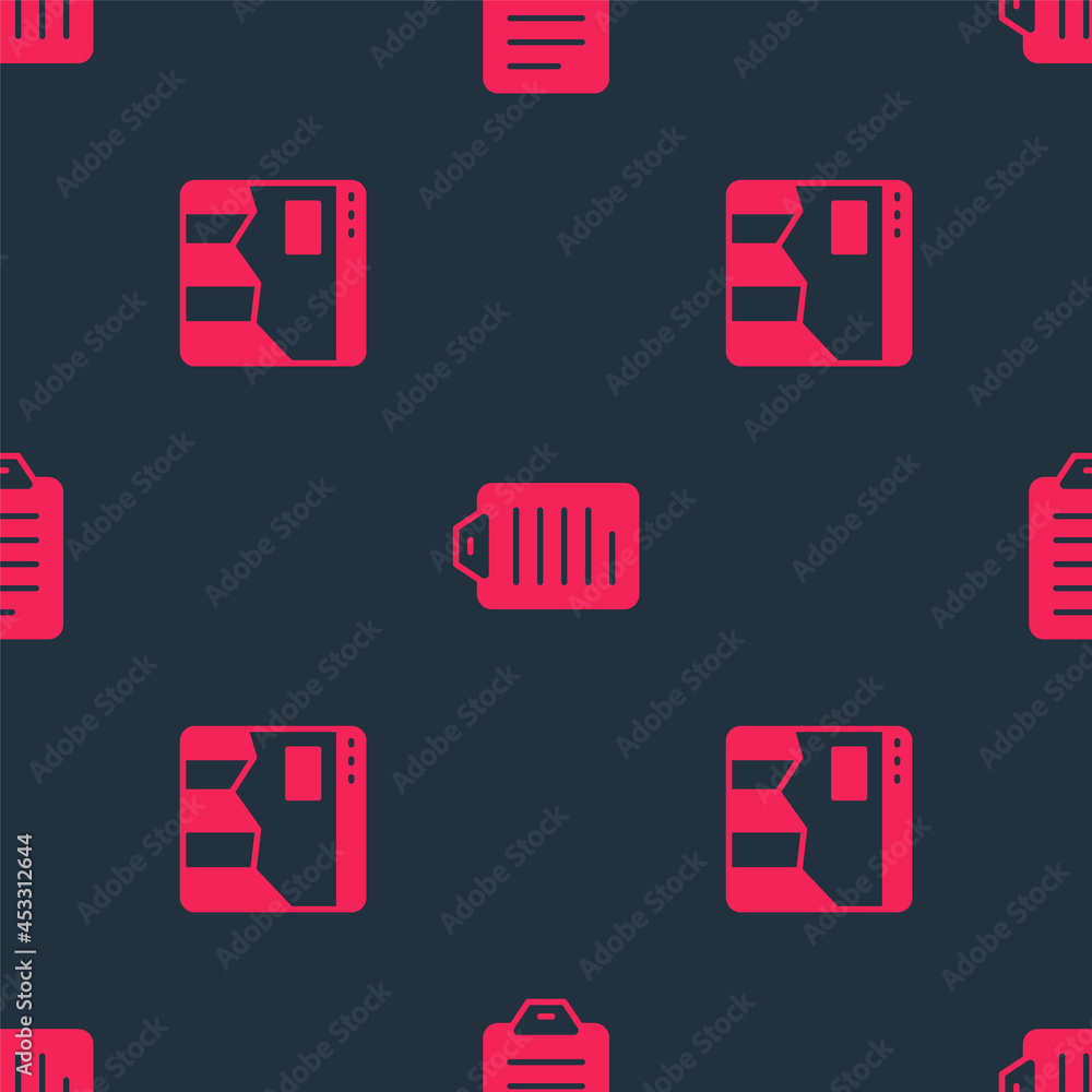 Poster set graph chart infographic and to do list or planning on seamless pattern. vector
