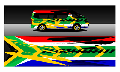 South Africa Wrap Car Background Design
