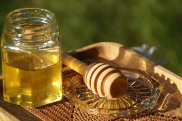 Fototapeta na wymiar jar of honey