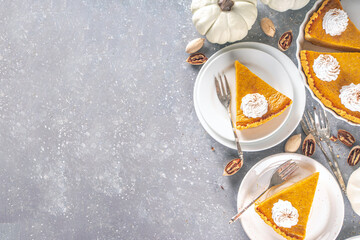Traditional Autumn Pumpkin Pie