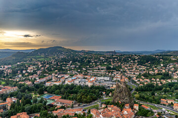Obraz premium Le Puy-en-Velay, Haute-Loire, Auvergne, Massif Central, France