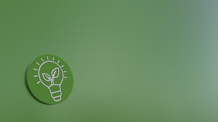 Ecological Green Energy Icons Concept Green Engery