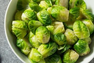 Healthy Homemade Steamed Brussel Sprouts