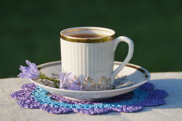 cup of coffee on a table