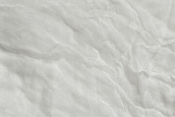 Background for work from white gauze. Halloween pattern. Bandage close-up. Design element