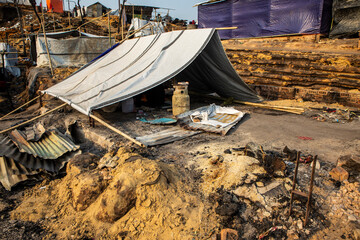 A huge fire swept through a Rohingya refugee camp in southern Bangladesh, destroying thousands of...