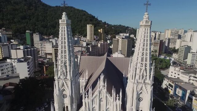 Cadetral Metropolitana de Vit&oacute;ria. Centro hist&oacute;rico de Vit&oacute;ria, Esp&iacute;rito Santo, Brasil.