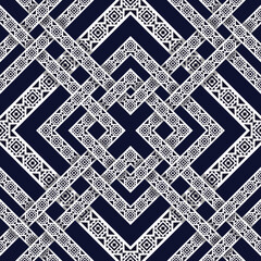 Geometric floral ethnic patterns. Aztec fabric carpet mandala ornament boho chevron textile decoration wallpaper. Tribal turkey African traditional embroidery oriental vector illustrations background 