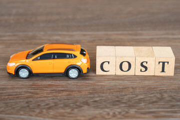 自動車のコスト（維持費）のイメージ