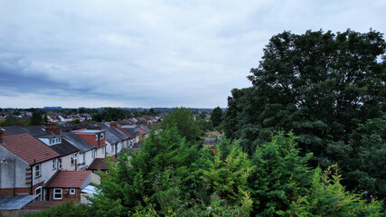 Low level Flight of Drone near to trees