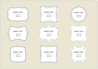 フレーム　飾り枠　見出し　セット