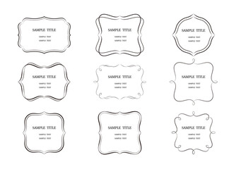 フレーム　飾り枠　エレガント　セット