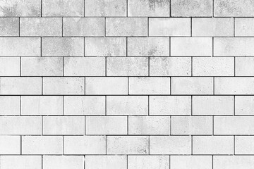 Modern white brick wall texture for background
