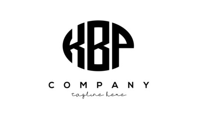 KBP three Letters creative circle logo design