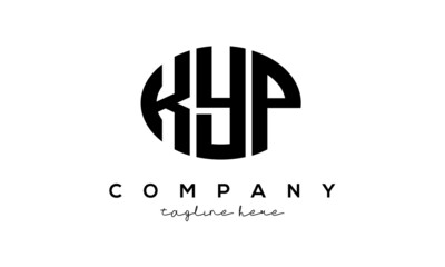 KYP three Letters creative circle logo design