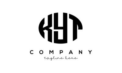 KYT three Letters creative circle logo design