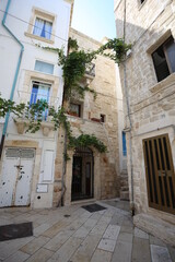 Fototapeta na wymiar street in the old town of Polignano a Mare in Southern Italy