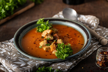Original goulash soup with bread