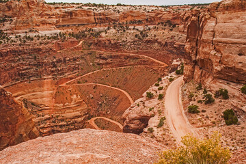 The Shafer Switchbacks, descending from the 