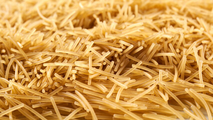 Small noodles background, pasta and macaroni