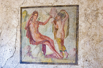 Pompeii Naples Italy, together with Herculaneum and many nearby villas (for example in Boscoreale,...