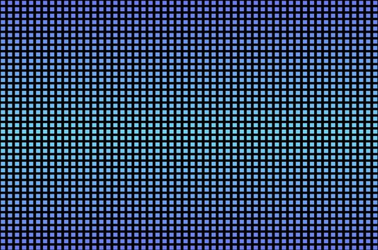 led video wall screen texture background, square tv panel with blue gradient color, abstract screen with pixel pattern,