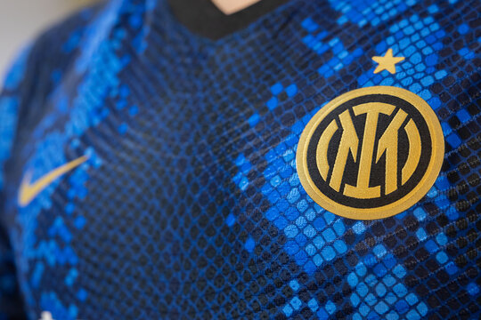 The New  Logo of Inter Milan Football Club on the Jersey 