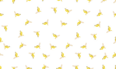 Fruit seamless banana pattern. Pattern for wallpaper, prints, canvas prints.
