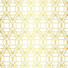 Abstract Vector Golden Line Art Pattern Background Design.