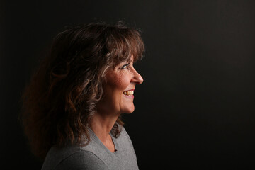 Portrait of a beautiful happy woman